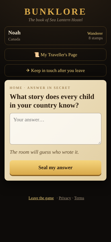 Joining Bunklore on a phone